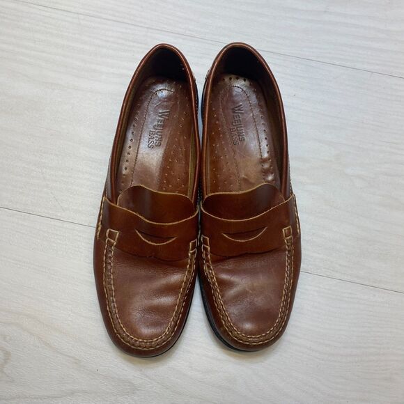 G.H. Bass Weejuns Clarad Penny Loafers Men\'s Size 8M Brown Leather Dress Shoes main image 5